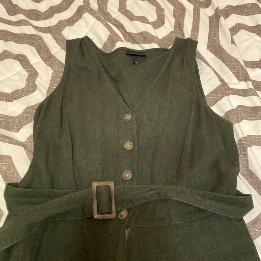 Green Linen jumpsuit